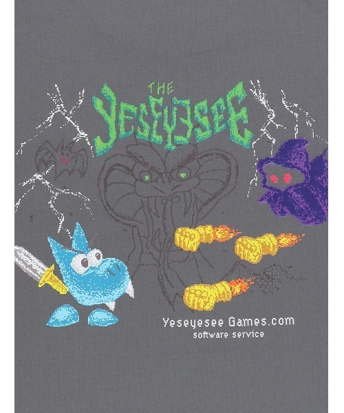 YESEYESEE（イエスアイシー）の「Y.E.S Game Tee（Tシャツ/カットソー・メンズ・ダークグレー/ブルー系その他/ブラック・S/M/L/XL）」の10枚目の写真