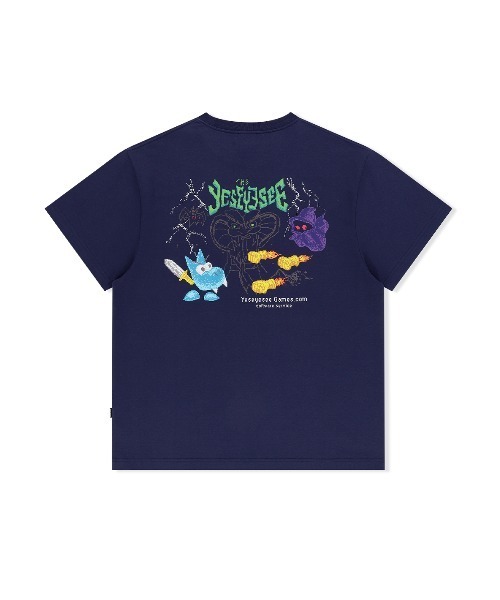 YESEYESEE（イエスアイシー）の「Y.E.S Game Tee（Tシャツ/カットソー・メンズ・ダークグレー/ブルー系その他/ブラック・S/M/L/XL）」の14枚目の写真