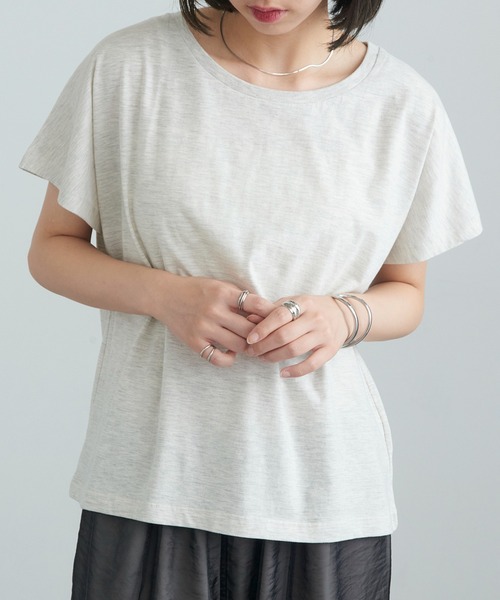 TRUSS(トラス)の「【TRUSS】ウィメンズ ドルマン Tシャツ WDN-804(Tシャツ/カットソー・レディース・オートミール/ライトピンク/ヘザーグレー/オフホワイト・M)」の3枚目の写真