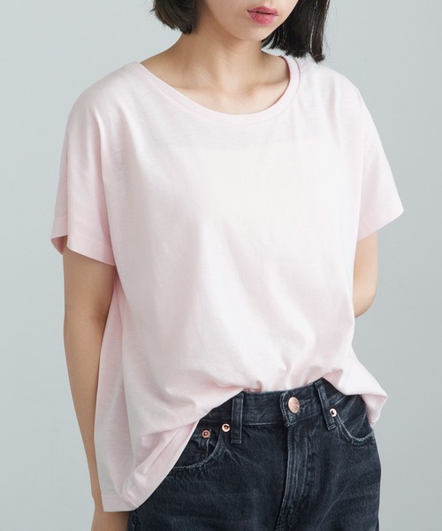 TRUSS(トラス)の「【TRUSS】ウィメンズ ドルマン Tシャツ WDN-804(Tシャツ/カットソー・レディース・オートミール/ライトピンク/ヘザーグレー/オフホワイト・M)」の4枚目の写真