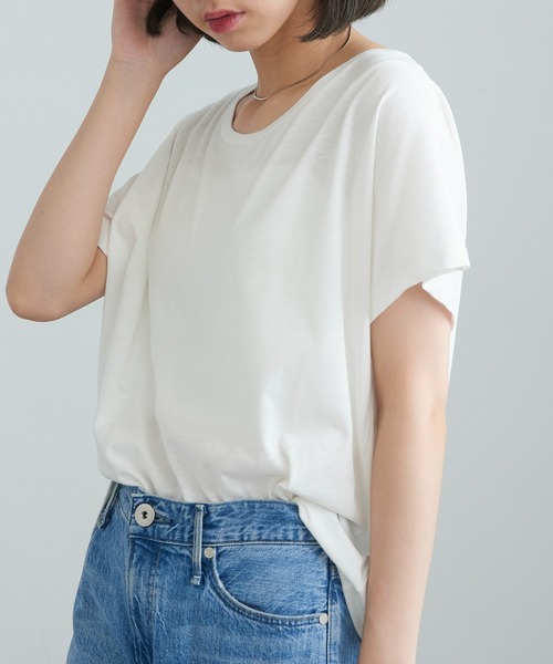 TRUSS(トラス)の「【TRUSS】ウィメンズ ドルマン Tシャツ WDN-804(Tシャツ/カットソー・レディース・オートミール/ライトピンク/ヘザーグレー/オフホワイト・M)」の6枚目の写真