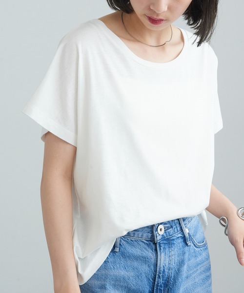 TRUSS(トラス)の「【TRUSS】ウィメンズ ドルマン Tシャツ WDN-804(Tシャツ/カットソー・レディース・オートミール/ライトピンク/ヘザーグレー/オフホワイト・M)」の7枚目の写真