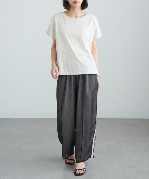 TRUSS(トラス)の「【TRUSS】ウィメンズ ドルマン Tシャツ WDN-804(Tシャツ/カットソー・レディース・オートミール/ライトピンク/ヘザーグレー/オフホワイト・M)」の18枚目の写真