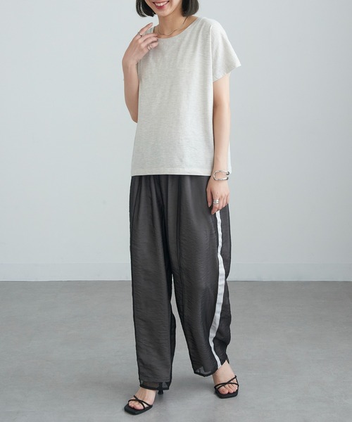 TRUSS(トラス)の「【TRUSS】ウィメンズ ドルマン Tシャツ WDN-804(Tシャツ/カットソー・レディース・オートミール/ライトピンク/ヘザーグレー/オフホワイト・M)」の19枚目の写真