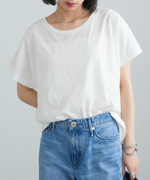 TRUSS(トラス)の「【TRUSS】ウィメンズ ドルマン Tシャツ WDN-804(Tシャツ/カットソー・レディース・オートミール/ライトピンク/ヘザーグレー/オフホワイト・M)」の5枚目の写真