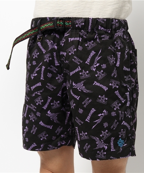 ALDIES（アールディーズ）の「THRASHER Short Pants スラッシャーコラボ ショートパンツ（その他パンツ・メンズ・ブラック/ブラック×パープル・MEDIUM/LARGE/X-LARGE/SMALL）」の7枚目の写真