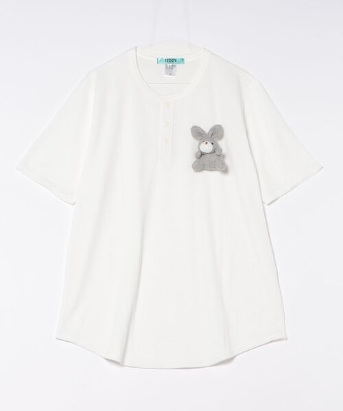 tシャツ TEDDY ankoROCK ヘンリーネックTシャツ レディース メンズ セール】TEDDY ankoROCK ヘンリーネックTシャツ（Tシャツ