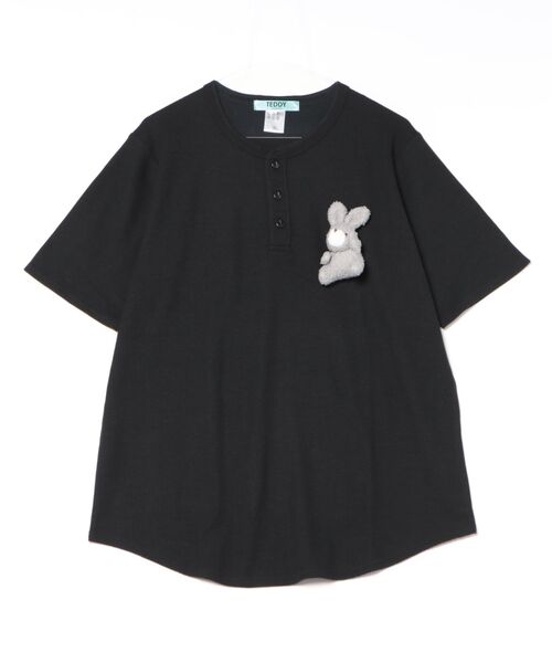 tシャツ TEDDY ankoROCK ヘンリーネックTシャツ レディース メンズ セール】TEDDY ankoROCK ヘンリーネックTシャツ（Tシャツ