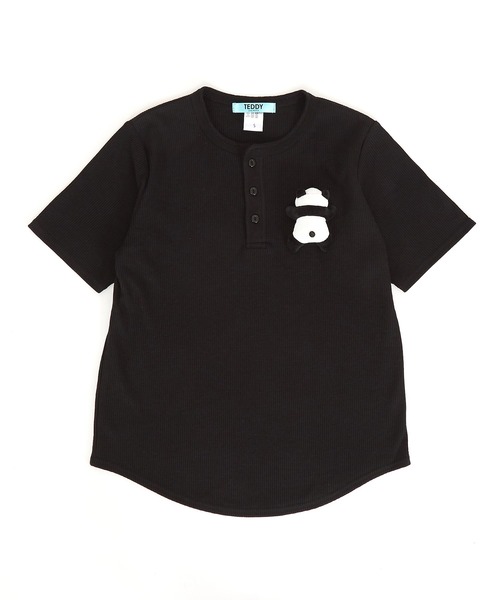 ankoROCK(アンコロック)の「TEDDY ankoROCK ヘンリーネックTシャツ(Tシャツ/カットソー・レディース・ブラック系2/ホワイト系1/ホワイト系2/ブラック系1・S/M/L/XL)」の20枚目の写真