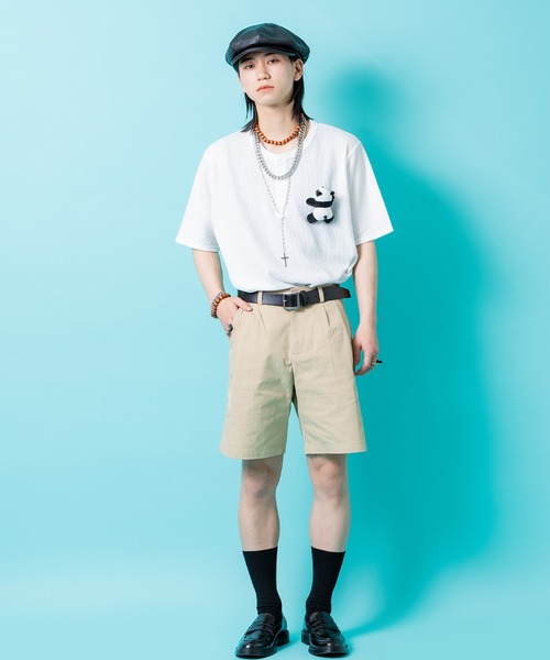 ankoROCK(アンコロック)の「TEDDY ankoROCK ヘンリーネックTシャツ(Tシャツ/カットソー・レディース・ブラック系2/ホワイト系1/ホワイト系2/ブラック系1・S/M/L/XL)」の9枚目の写真