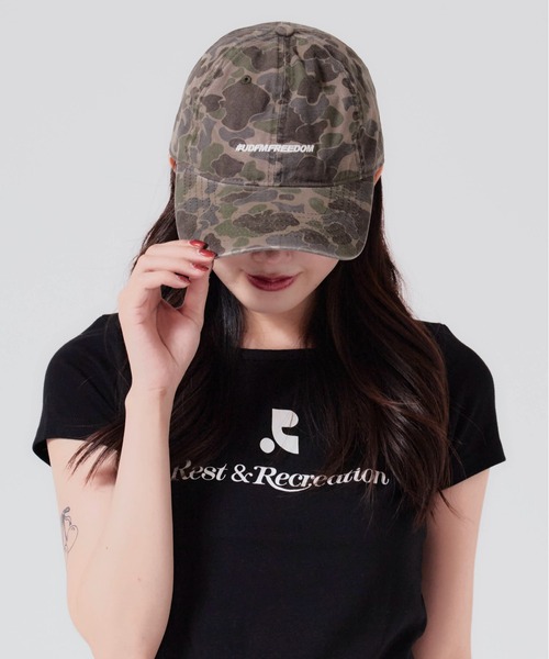 Chick(チック)の「Camouflage Pattern Camouflage Cap / カモフラージュ柄 迷彩キャップ 夏物 夏服(キャップ・レディース・カーキ/アーミー/ブルー/ホワイト/ブラウン・FREE)」の3枚目の写真