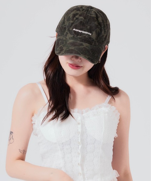 Chick(チック)の「Camouflage Pattern Camouflage Cap / カモフラージュ柄 迷彩キャップ 夏物 夏服(キャップ・レディース・カーキ/アーミー/ブルー/ホワイト/ブラウン・FREE)」の7枚目の写真
