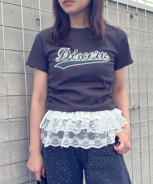 glowny 25SS 新作　ベアークロップドTシャツ　新品 クロップド GLOWNY(グロウニー) Tシャツ・カットソー(レディース