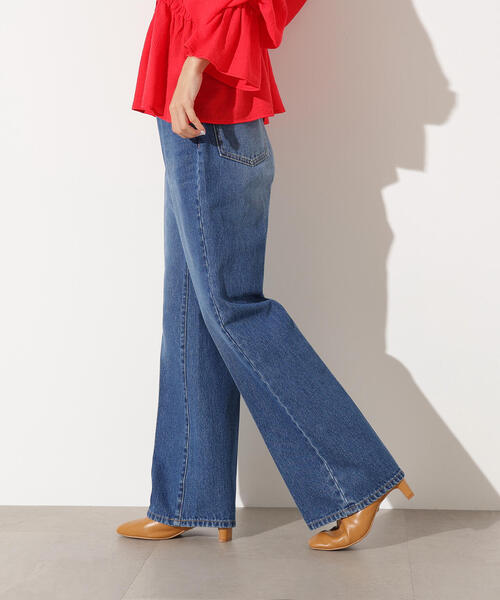 N.（N. Natural Beauty Basic）（エヌエヌナチュラルビューティーベーシック）の「センタープレスフレアデニムパンツ（デニムパンツ・レディース・ライトブルー/ブルー・MEDIUM/SMALL）」の18枚目の写真