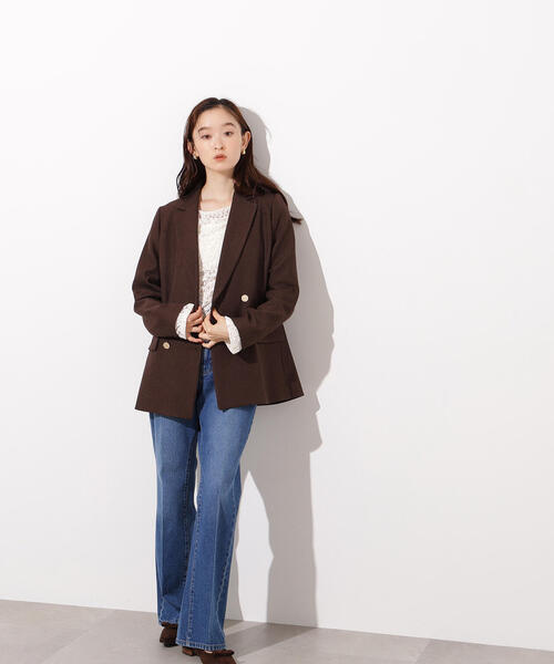 N.（N. Natural Beauty Basic）（エヌエヌナチュラルビューティーベーシック）の「センタープレスフレアデニムパンツ（デニムパンツ・レディース・ライトブルー/ブルー・MEDIUM/SMALL）」の20枚目の写真