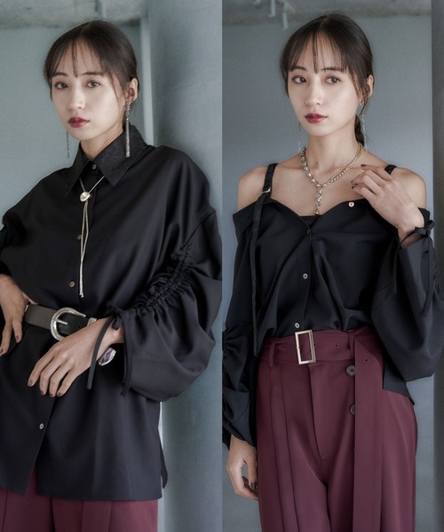 【 完全新品未使用 】2WAYイソザイオフショルシャツ(HARE) 2WAYイソザイオフショルシャツ(HARE)（シャツ/ブラウス）｜HARE（ハレ