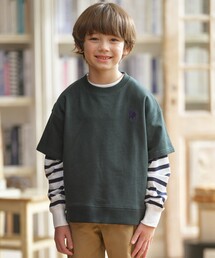 J.PRESS(ジェイプレス)の「【100-130cm】バックブル ミニ裏毛 半袖トレーナー(スウェット)」