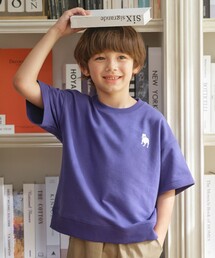 J.PRESS(ジェイプレス)の「【100-130cm】バックブル ミニ裏毛 半袖トレーナー(スウェット)」