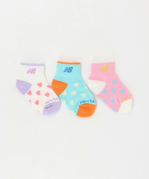 NEW BALANCE（ニューバランス）の「＜New Balance＞ガールズ ソックス 3P / キッズ  13㎝‐19㎝（ソックス/靴下・キッズ・その他2/その他1・OSZ13-19cm）」の2枚目の写真