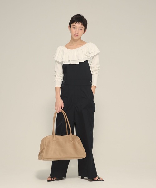 eL（エル）の「【eL】Frill Offshoulder Pullover LS/583672（Tシャツ/カットソー・レディース・オフホワイト/ブラック/ネイビー・FREE）」の22枚目の写真