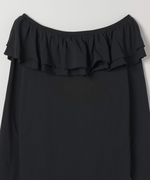 eL（エル）の「【eL】Frill Offshoulder Pullover LS/583672（Tシャツ/カットソー・レディース・オフホワイト/ブラック/ネイビー・FREE）」の7枚目の写真