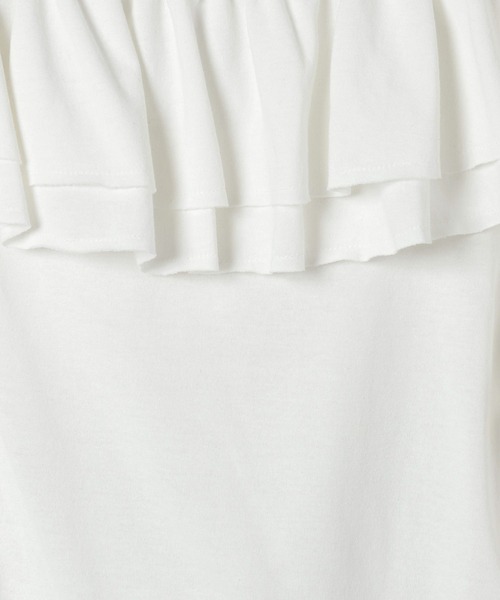 eL（エル）の「【eL】Frill Offshoulder Pullover LS/583672（Tシャツ/カットソー・レディース・オフホワイト/ブラック/ネイビー・FREE）」の8枚目の写真