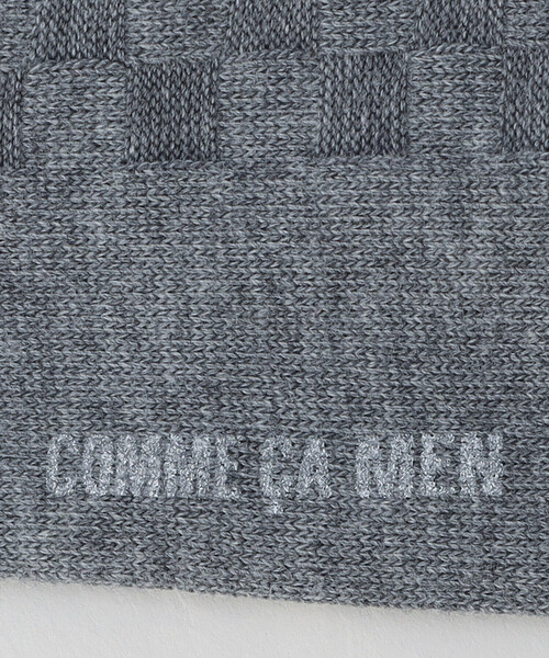 COMME CA MEN(コムサメン)の「【市松柄】クルーソックス(ソックス/靴下・メンズ・ブラック/グリーン/ネイビー/ブルー/グレー・27.0cm)」の12枚目の写真