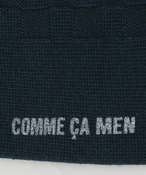 COMME CA MEN(コムサメン)の「【市松柄】クルーソックス(ソックス/靴下・メンズ・ブラック/グリーン/ネイビー/ブルー/グレー・27.0cm)」の7枚目の写真