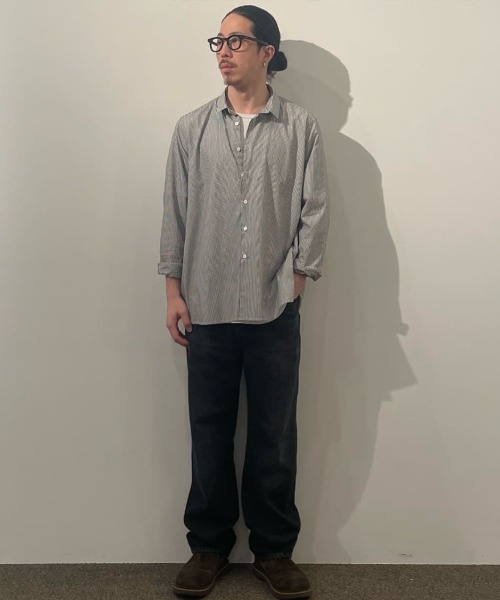 ESTNATION（エストネーション）の「aftersunshine / ストライプシャツ（シャツ/ブラウス・メンズ・ブラック系その他/ブルー系その他・MEDIUM/LARGE）」の13枚目の写真