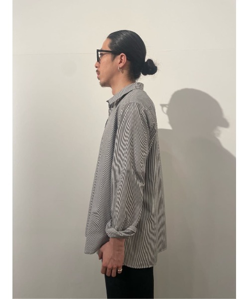 ESTNATION（エストネーション）の「aftersunshine / ストライプシャツ（シャツ/ブラウス・メンズ・ブラック系その他/ブルー系その他・MEDIUM/LARGE）」の15枚目の写真