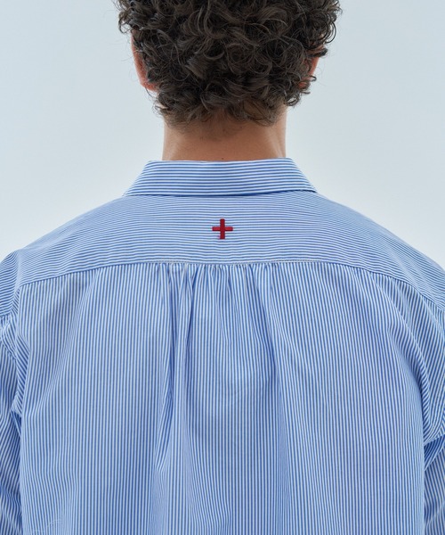 ESTNATION（エストネーション）の「aftersunshine / ストライプシャツ（シャツ/ブラウス・メンズ・ブラック系その他/ブルー系その他・MEDIUM/LARGE）」の4枚目の写真