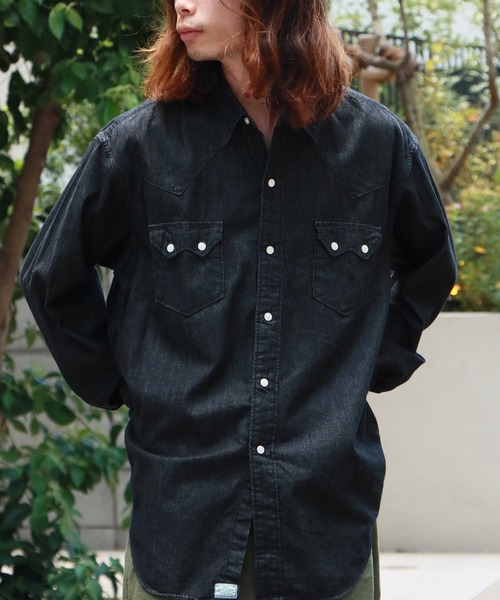 orSlow/オアスロウ BLACK DENIM WESTERN SHIRT シャツ（シャツ