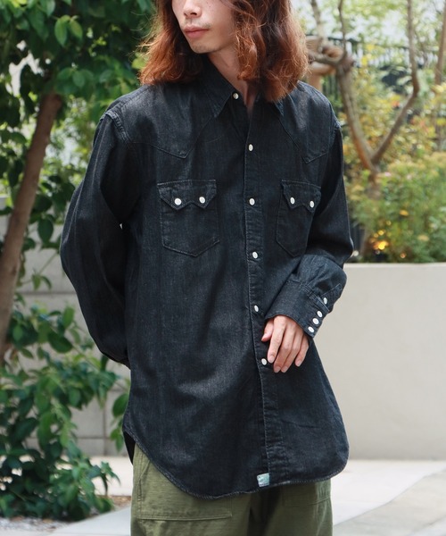 orSlow/オアスロウ BLACK DENIM WESTERN SHIRT シャツ（シャツ