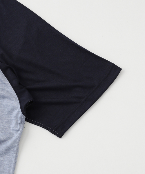 BAMBOO SHOOTS（バンブーシュート）の「BAMBOO SHOOTS / バンブーシュート MERINO WOOL 1/2 BASEBALL T（Tシャツ/カットソー・メンズ・チャコールグレー/ブラック・MEDIUM/LARGE）」の5枚目の写真