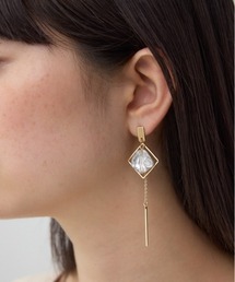 AZUL by moussy | クリアメタルアシンメトリーピアス(ピアス(両耳用))