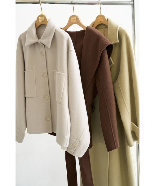 ロイヤルジーロン・フーデッドミドルコート（ダッフルコート）｜emmi