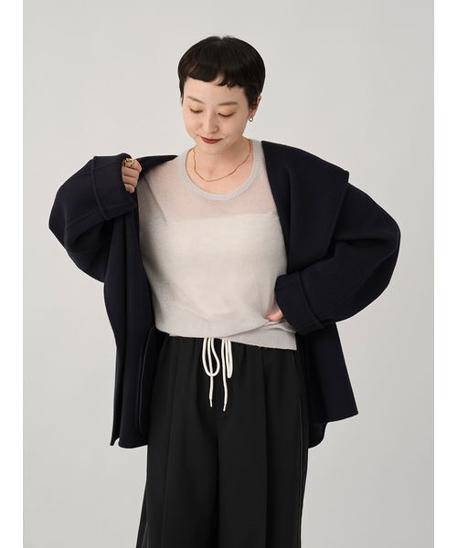 ロイヤルジーロン・フーデッドミドルコート（ダッフルコート）｜emmi