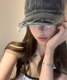 CANVAS+（キャンバスプラス）の「【CANVAS+】ヴィンテージデニムキャップ（キャップ）」