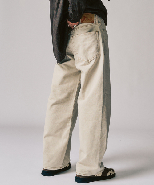 417 EDIFICE（フォーワンセブンエディフィス）の「LE JAPON ATELIER ×【OKAYAMA DENIM / オカヤマDENIM】（デニムパンツ・メンズ・ブラック/ブルー系その他/アイボリー・SMALL/MEDIUM/LARGE/X-LARGE）」の2枚目の写真