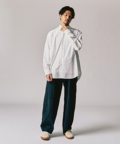 417 EDIFICE（フォーワンセブンエディフィス）の「LE JAPON ATELIER ×【OKAYAMA DENIM / オカヤマDENIM】（デニムパンツ・メンズ・ブラック/ブルー系その他/アイボリー・SMALL/MEDIUM/LARGE/X-LARGE）」の4枚目の写真