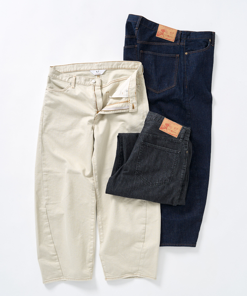 417 EDIFICE（フォーワンセブンエディフィス）の「LE JAPON ATELIER ×【OKAYAMA DENIM / オカヤマDENIM】（デニムパンツ・メンズ・ブラック/ブルー系その他/アイボリー・SMALL/MEDIUM/LARGE/X-LARGE）」の7枚目の写真