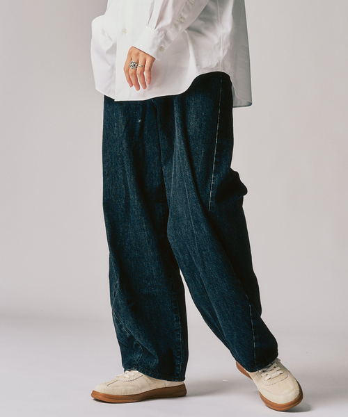 417 EDIFICE（フォーワンセブンエディフィス）の「LE JAPON ATELIER ×【OKAYAMA DENIM / オカヤマDENIM】（デニムパンツ・メンズ・ブラック/ブルー系その他/アイボリー・SMALL/MEDIUM/LARGE/X-LARGE）」の13枚目の写真