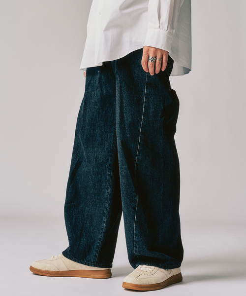 417 EDIFICE（フォーワンセブンエディフィス）の「LE JAPON ATELIER ×【OKAYAMA DENIM / オカヤマDENIM】（デニムパンツ・メンズ・ブラック/ブルー系その他/アイボリー・SMALL/MEDIUM/LARGE/X-LARGE）」の14枚目の写真