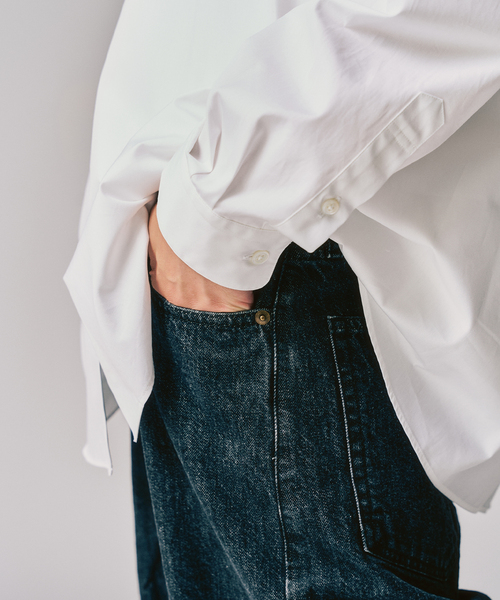 417 EDIFICE（フォーワンセブンエディフィス）の「LE JAPON ATELIER ×【OKAYAMA DENIM / オカヤマDENIM】（デニムパンツ・メンズ・ブラック/ブルー系その他/アイボリー・SMALL/MEDIUM/LARGE/X-LARGE）」の17枚目の写真