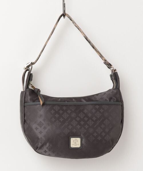 christian olivier(クリスチャンオリビエ)の「CHRISTIAN OLIVIER レオパード柄ストラップ 2WAYショルダーバッグ 軽量 はっ水 モノグラム ボンディング(ショルダーバッグ・レディース・ダークグレー・M)」の1枚目の写真