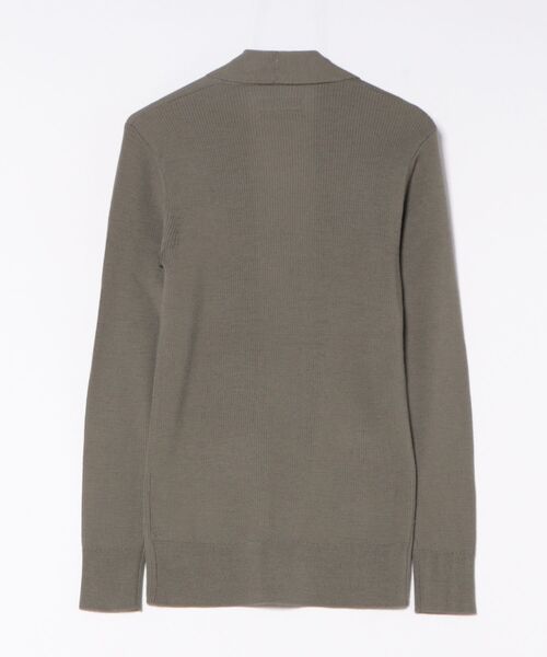 ALLSAINTS(オールセインツ)の「MODE MERINO WOOL RAMSKULL OPEN CARDIGAN | モード メリノ ウール ラムスカル オープン カーディガン(カーディガン/ボレロ・メンズ・グリーン系その他・S/XS/L/M)」の6枚目の写真