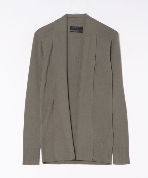ALLSAINTS(オールセインツ)の「MODE MERINO WOOL RAMSKULL OPEN CARDIGAN | モード メリノ ウール ラムスカル オープン カーディガン(カーディガン/ボレロ・メンズ・グリーン系その他・S/XS/L/M)」の5枚目の写真