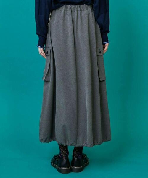 FRAPBOIS（フラボア）の「サーモズ スカート（スカート・レディース・ネイビー/グレー・1/0）」の4枚目の写真