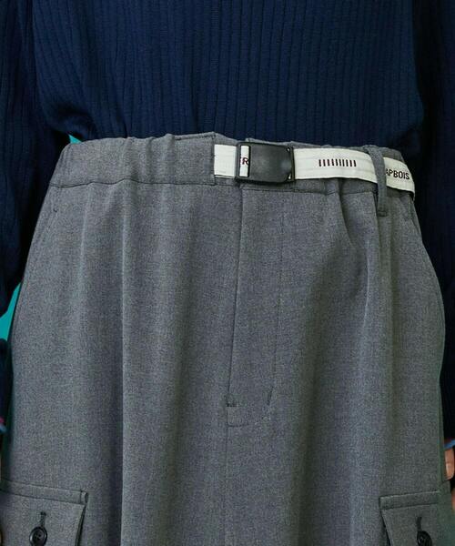 FRAPBOIS（フラボア）の「サーモズ スカート（スカート・レディース・ネイビー/グレー・1/0）」の6枚目の写真