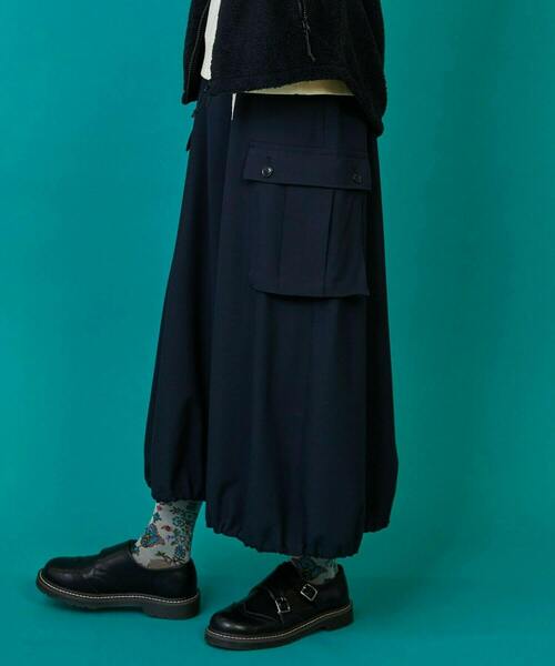 FRAPBOIS（フラボア）の「サーモズ スカート（スカート・レディース・ネイビー/グレー・1/0）」の17枚目の写真